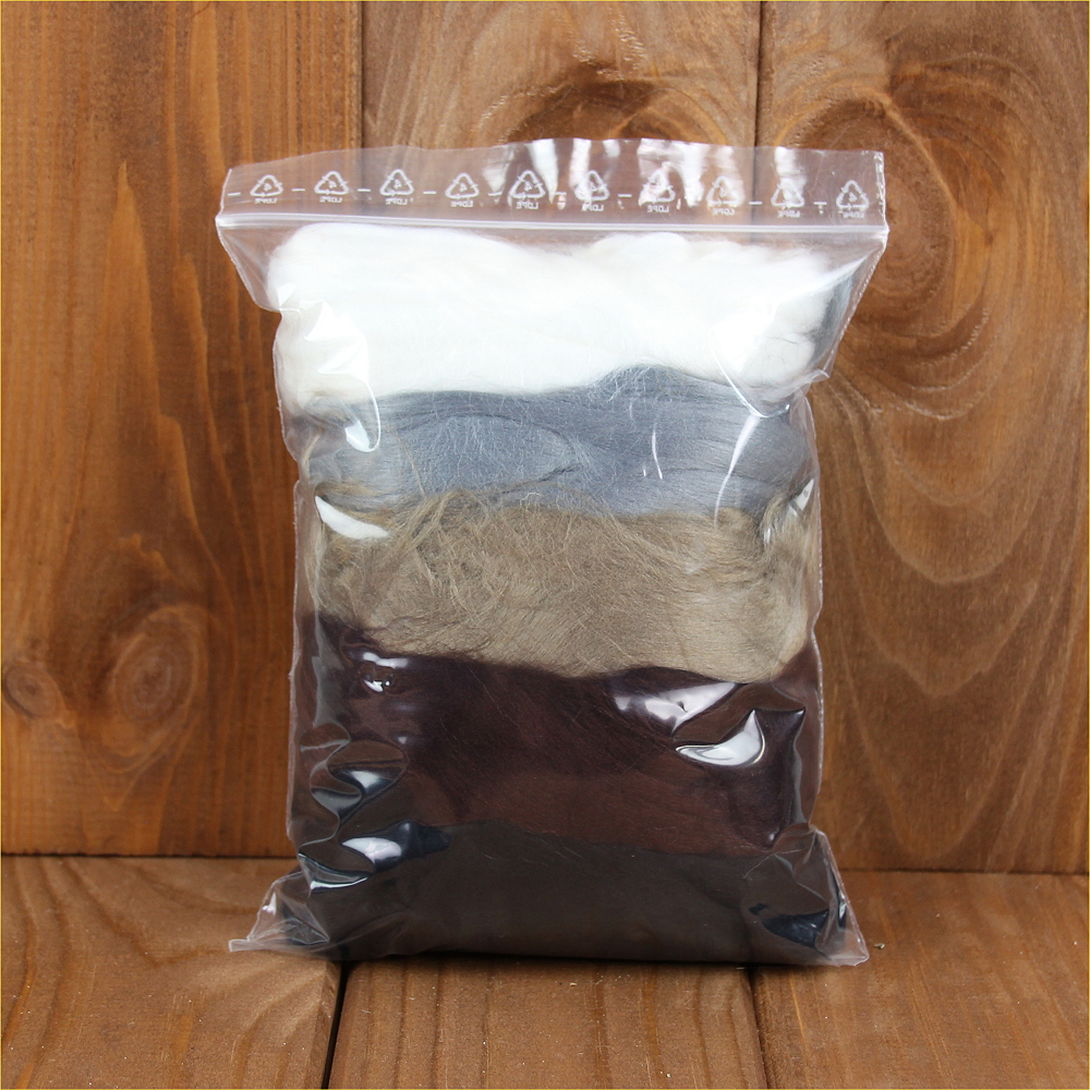 Viskose Kammzug Earth Mix 100 g